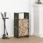 Firewood rack 40x30x80 cm cold-rolled steel olive green
