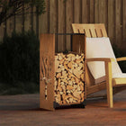 Firewood Rack 40X30X80 Cm Weatherproof Steel