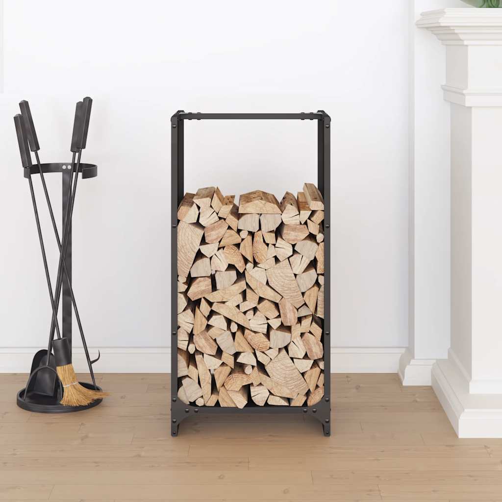Brandhoutrek 40x30x80 cm koudgewalst staal zwart