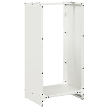 Brandhoutrek 40x30x80 cm koudgewalst staal wit