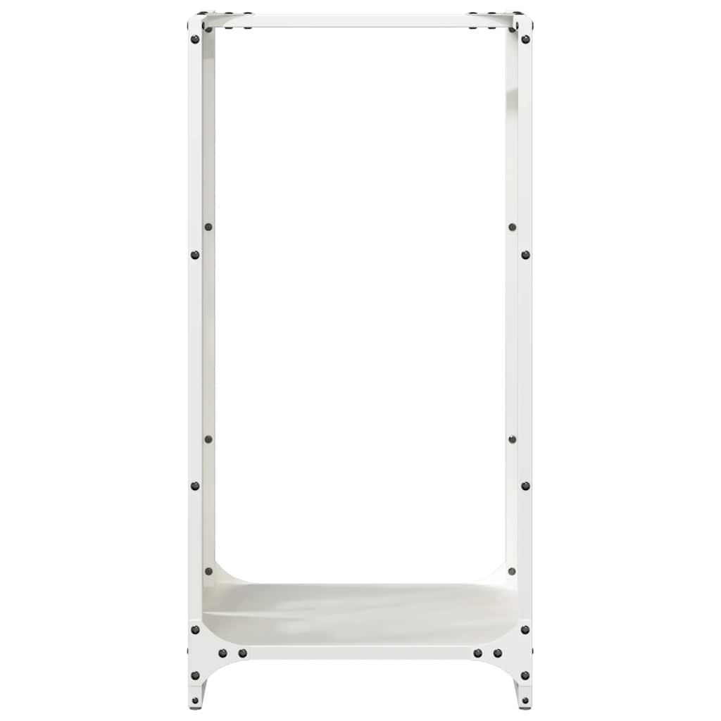 Brandhoutrek 40x30x80 cm koudgewalst staal wit