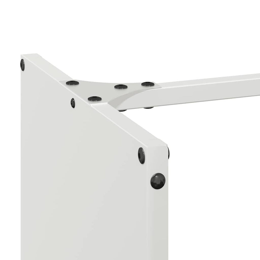 Brandhoutrek 40x30x80 cm koudgewalst staal wit