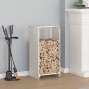 Brandhoutrek 40x30x80 cm staal wit