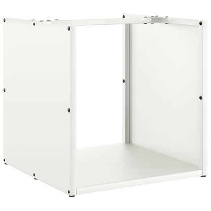 Brandhoutrek 40x40x40 cm koudgewalst staal wit