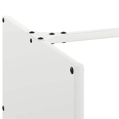 Brandhoutrek 40x40x40 cm koudgewalst staal wit