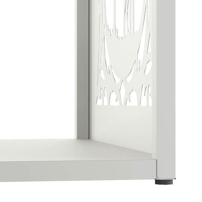 Brandhoutrek 40x40x40 cm koudgewalst staal wit