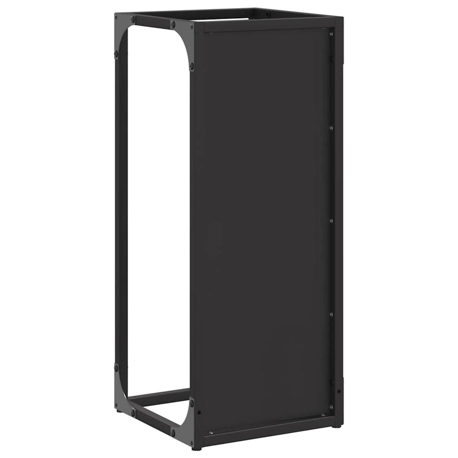 Brandhoutrek 25x25x60 cm koudgewalst staal zwart