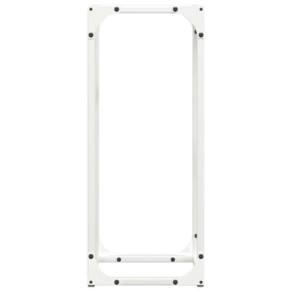 Brandhoutrek 25x25x60 cm koudgewalst staal wit