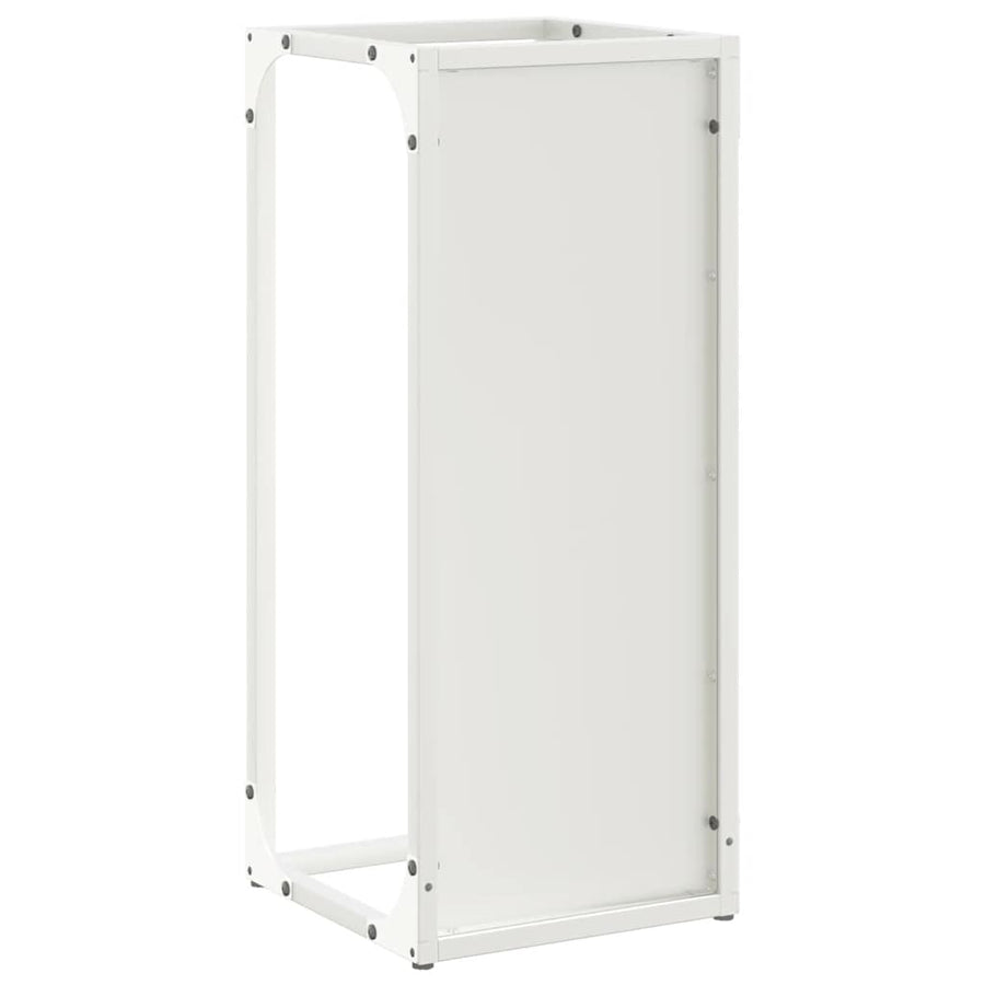 Brandhoutrek 25x25x60 cm koudgewalst staal wit