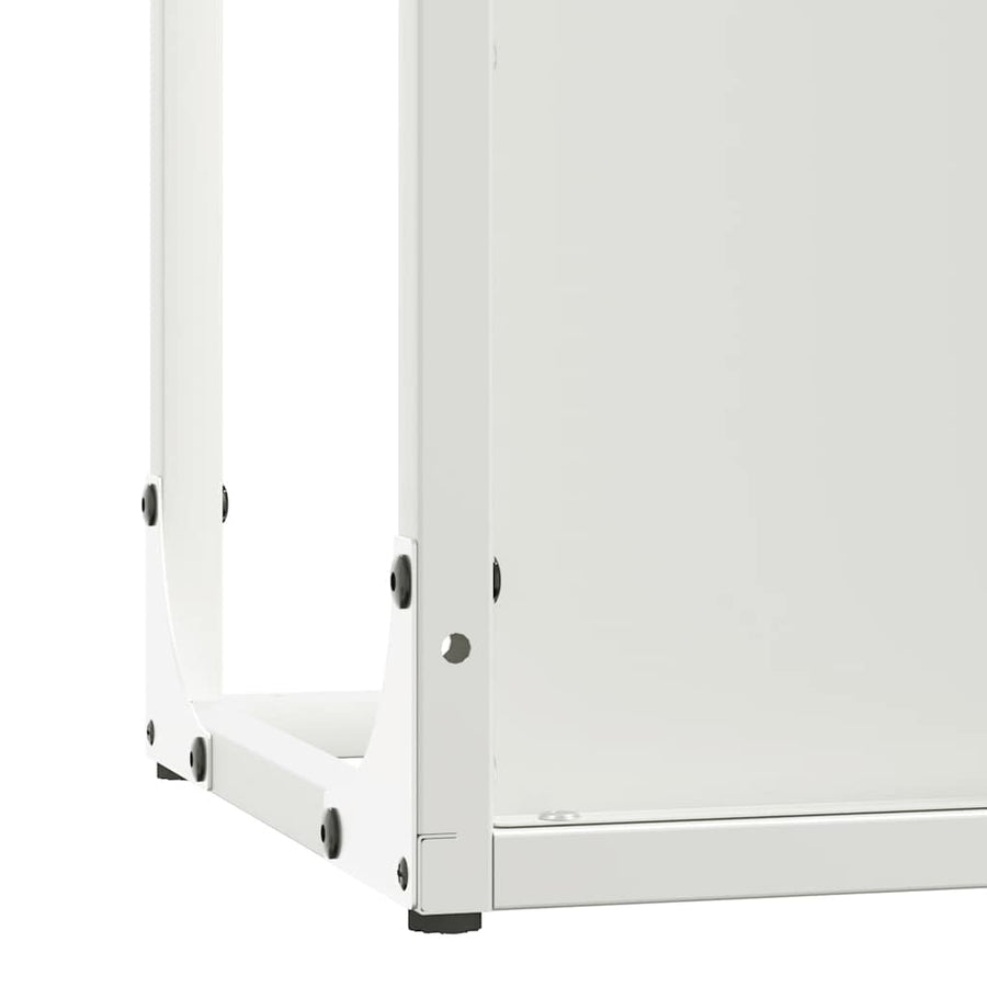 Brandhoutrek 25x25x60 cm koudgewalst staal wit