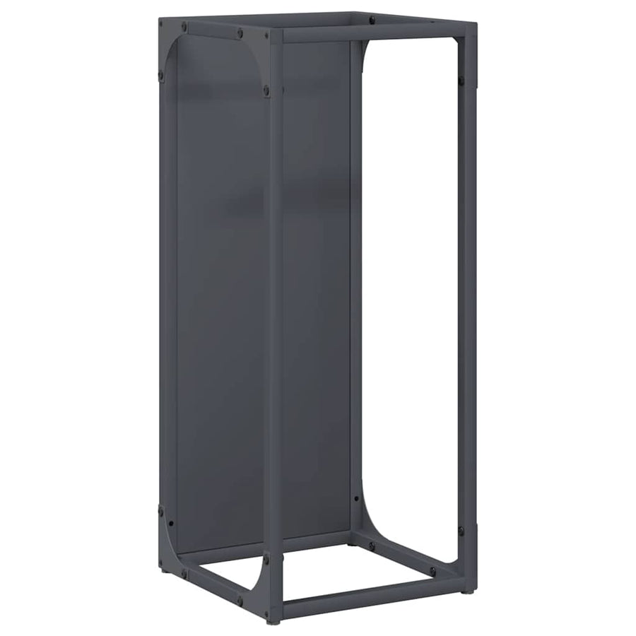 Brandhoutrek 25x25x60 cm koudgewalst staal antracietkleurig