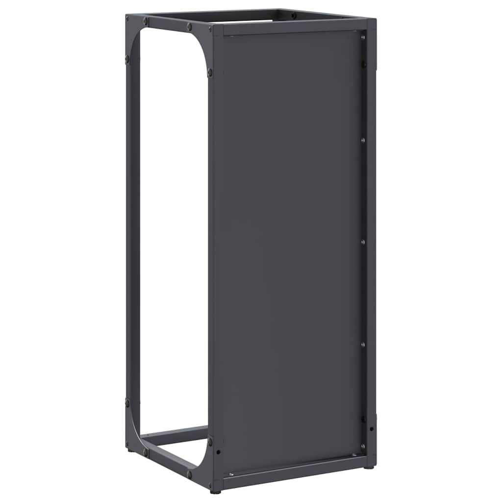 Brandhoutrek 25x25x60 cm koudgewalst staal antracietkleurig
