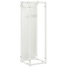 Brandhoutrek 25x25x80 cm koudgewalst staal wit