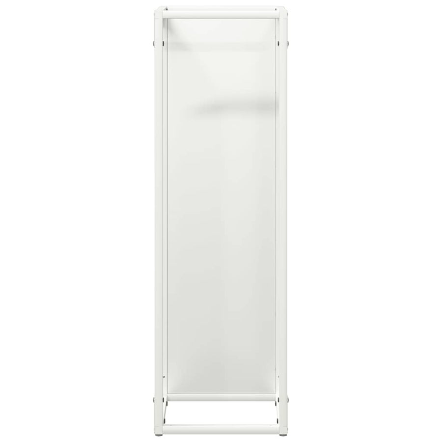 Brandhoutrek 25x25x80 cm koudgewalst staal wit