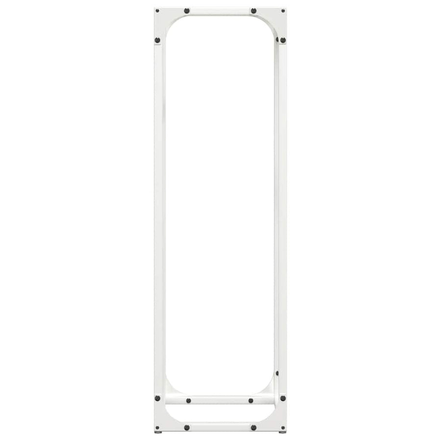 Brandhoutrek 25x25x80 cm koudgewalst staal wit