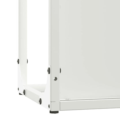 Brandhoutrek 25x25x80 cm koudgewalst staal wit