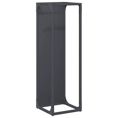 Brandhoutrek Koudgewalst Staal Kleurig 25 x 25 x 80 cm Antraciet