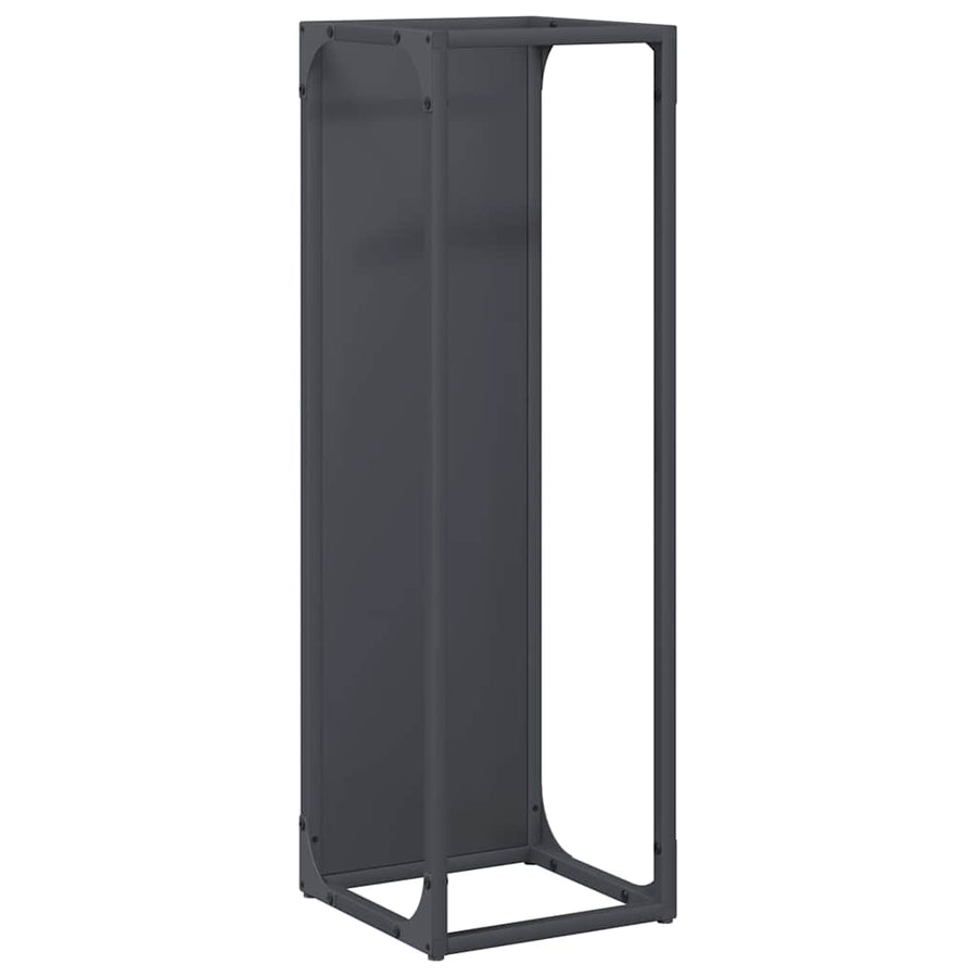 Brandhoutrek Koudgewalst Staal Kleurig 25 x 25 x 80 cm Antraciet