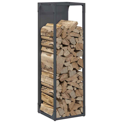 Brandhoutrek Koudgewalst Staal Kleurig 25 x 25 x 80 cm Antraciet