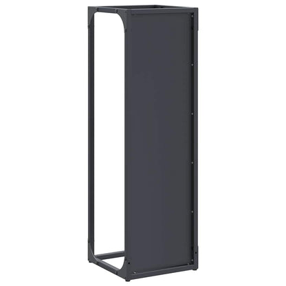 Brandhoutrek Koudgewalst Staal Kleurig 25 x 25 x 80 cm Antraciet