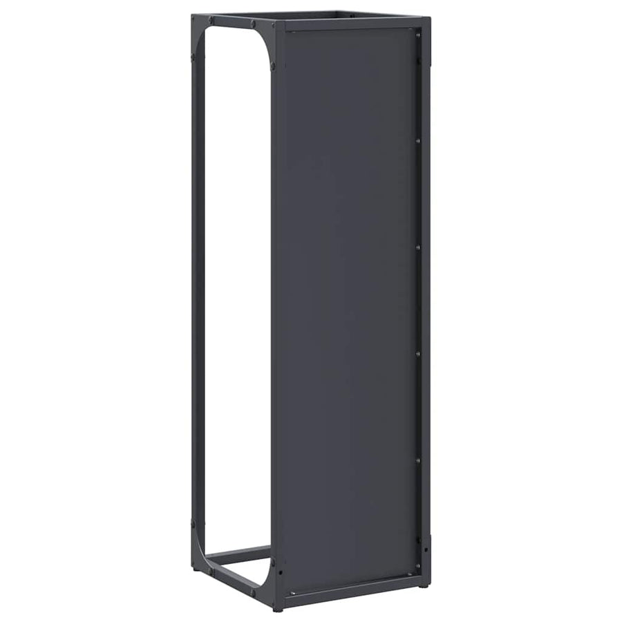 Brandhoutrek Koudgewalst Staal Kleurig 25 x 25 x 80 cm Antraciet