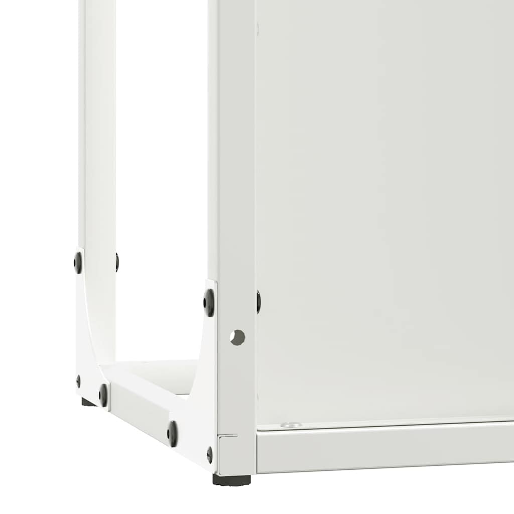 Brandhoutrek 25x25x100 cm koudgewalst staal wit