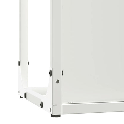 Brandhoutrek 25x25x100 cm koudgewalst staal wit