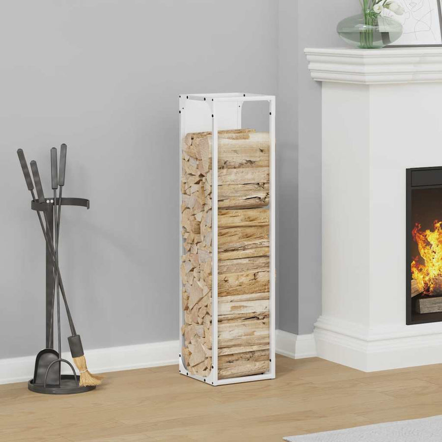 Brandhoutrek 25x25x100 cm koudgewalst staal wit