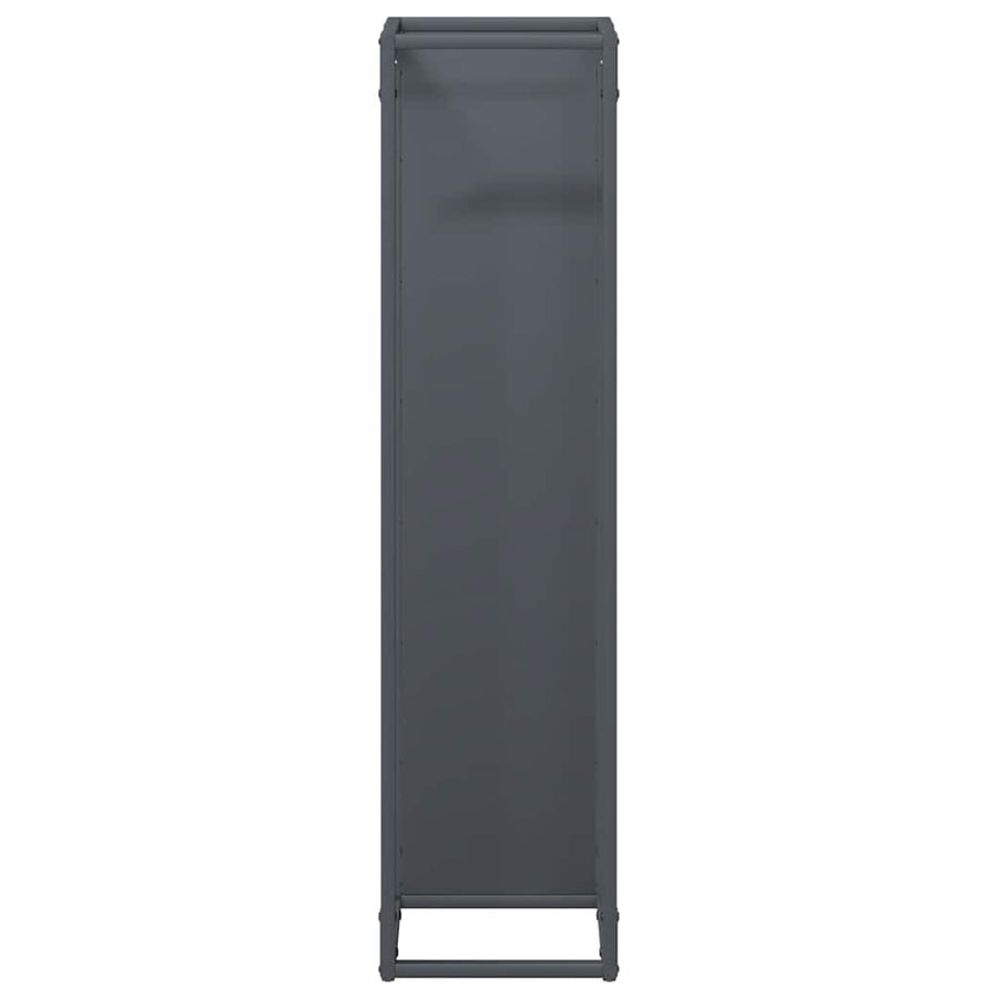 Brandhoutrek 25x25x100 cm koudgewalst staal antracietkleurig