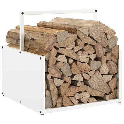Brandhoutrek 40x40x40 cm koudgewalst staal wit