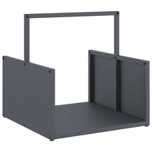 Brandhoutrek 40x40x40 cm koudgewalst staal antracietkleurig