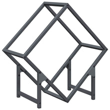 Brandhoutrek 50x25x50 cm koudgewalst staal antracietkleurig