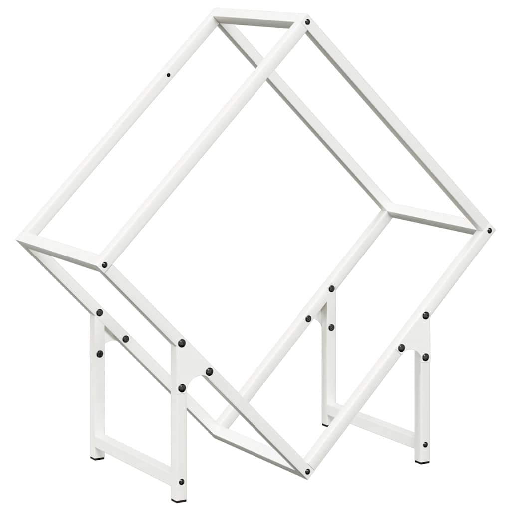 Brandhoutrek 60x25x60 cm koudgewalst staal wit