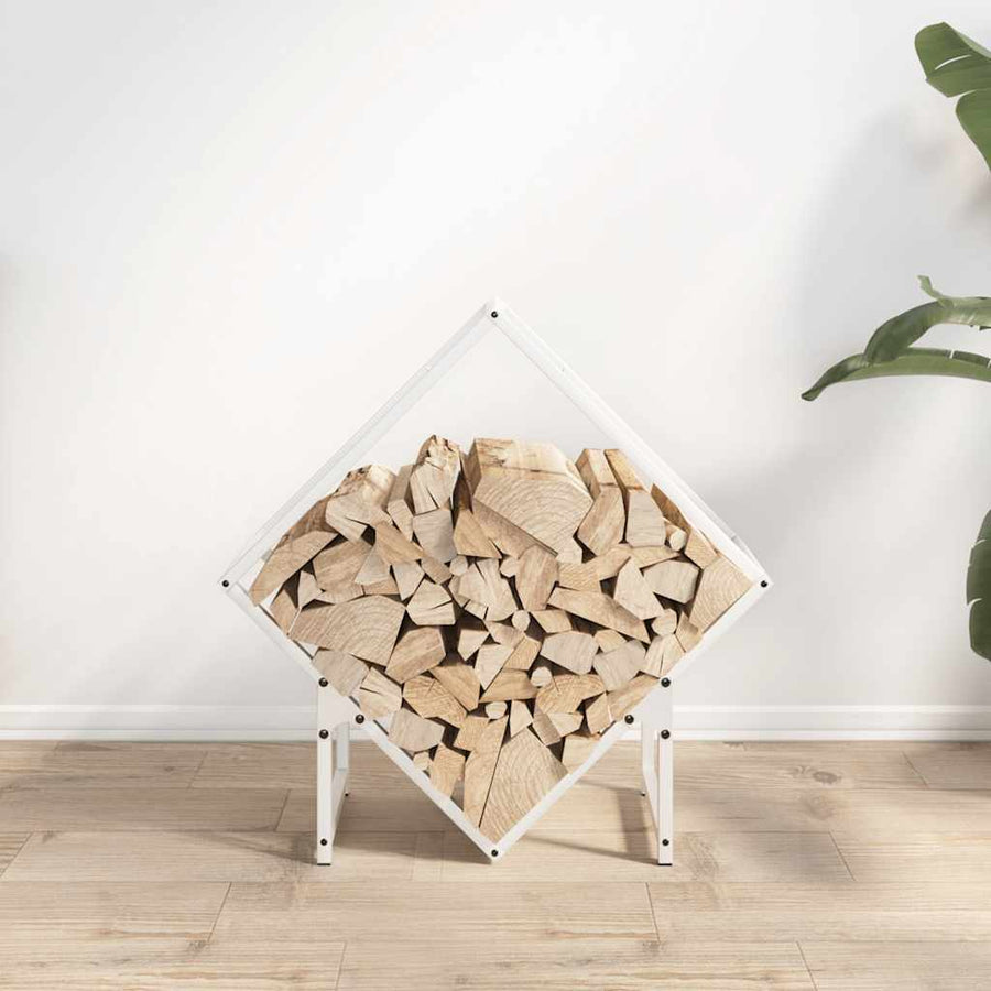 Brandhoutrek 60x25x60 cm koudgewalst staal wit