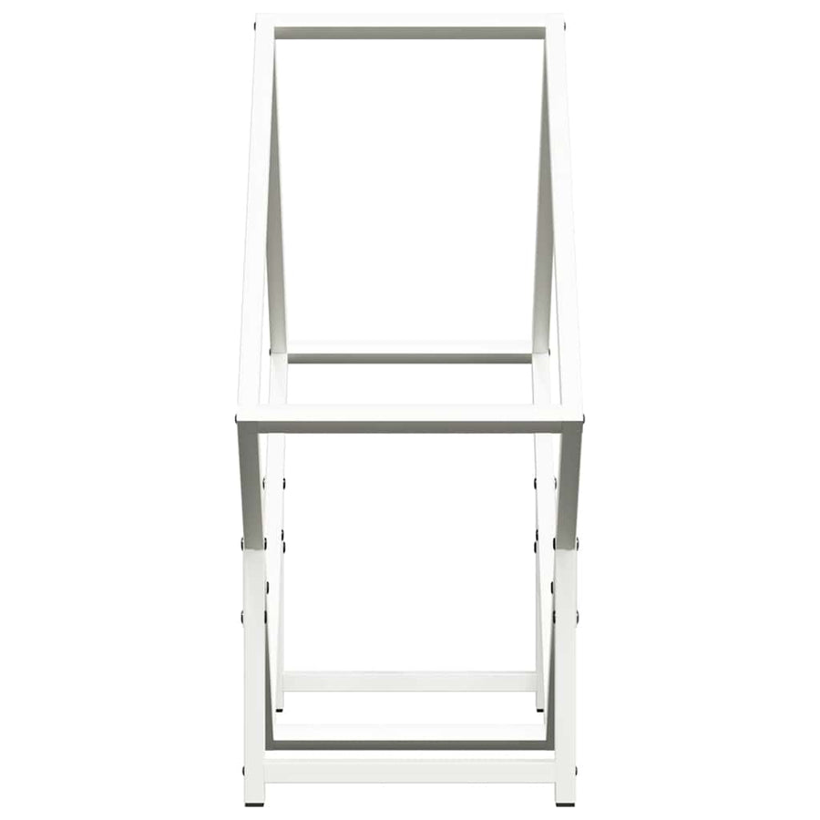 Brandhoutrek 60x25x60 cm koudgewalst staal wit
