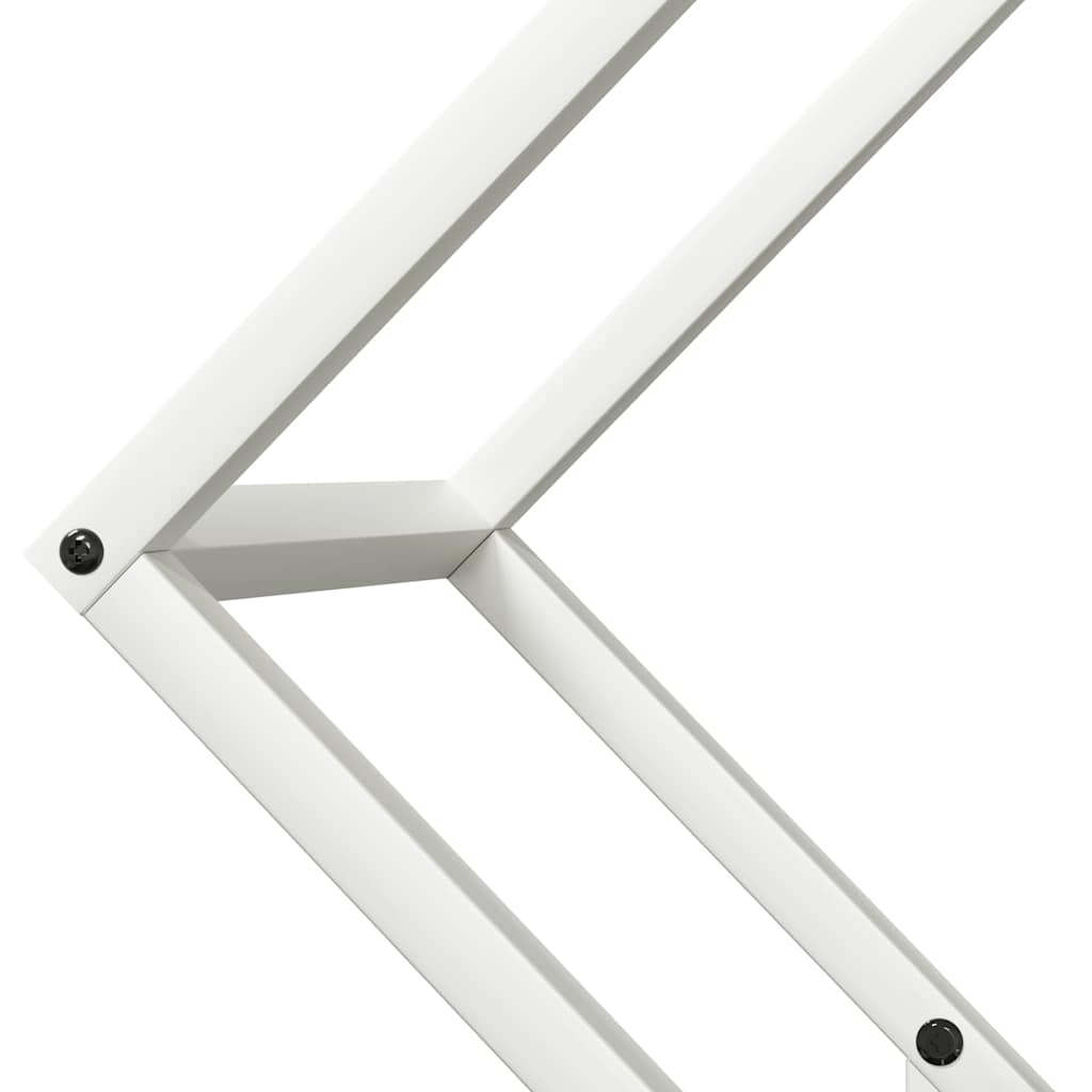 Brandhoutrek 60x25x60 cm koudgewalst staal wit