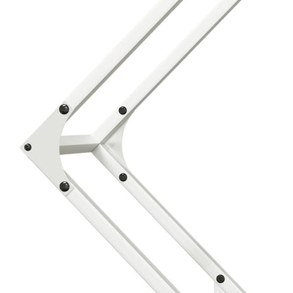 Brandhoutrek 80x25x80 cm koudgewalst staal wit