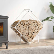 Brandhoutrek 80x25x80 cm staal wit