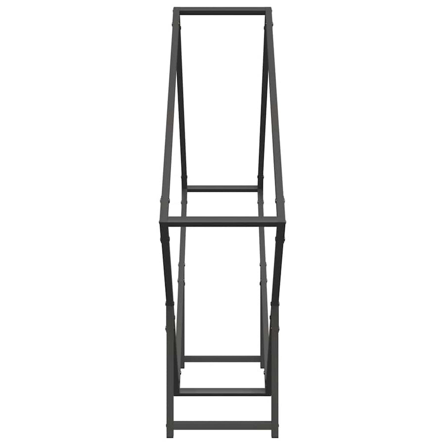 Brandhoutrek 100X25X100 Cm Koudgewalst Staal Zwart