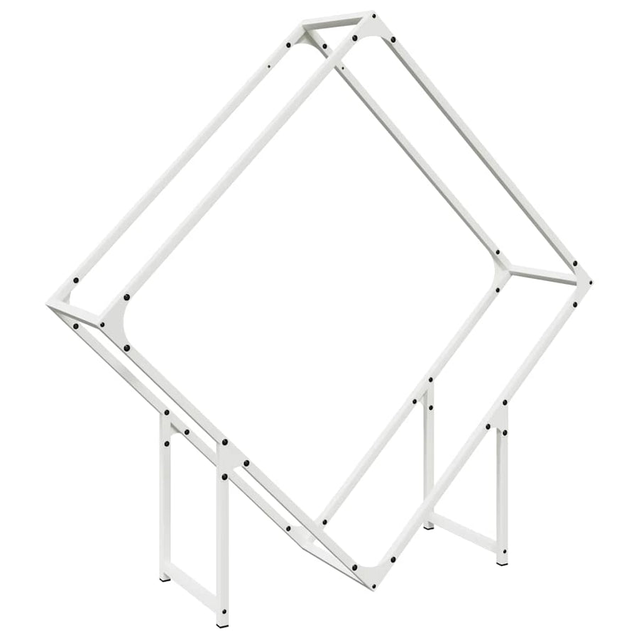 Brandhoutrek 100x25x100 cm koudgewalst staal wit
