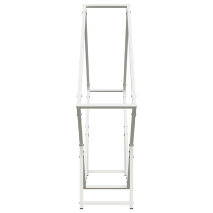 Brandhoutrek 100x25x100 cm koudgewalst staal wit