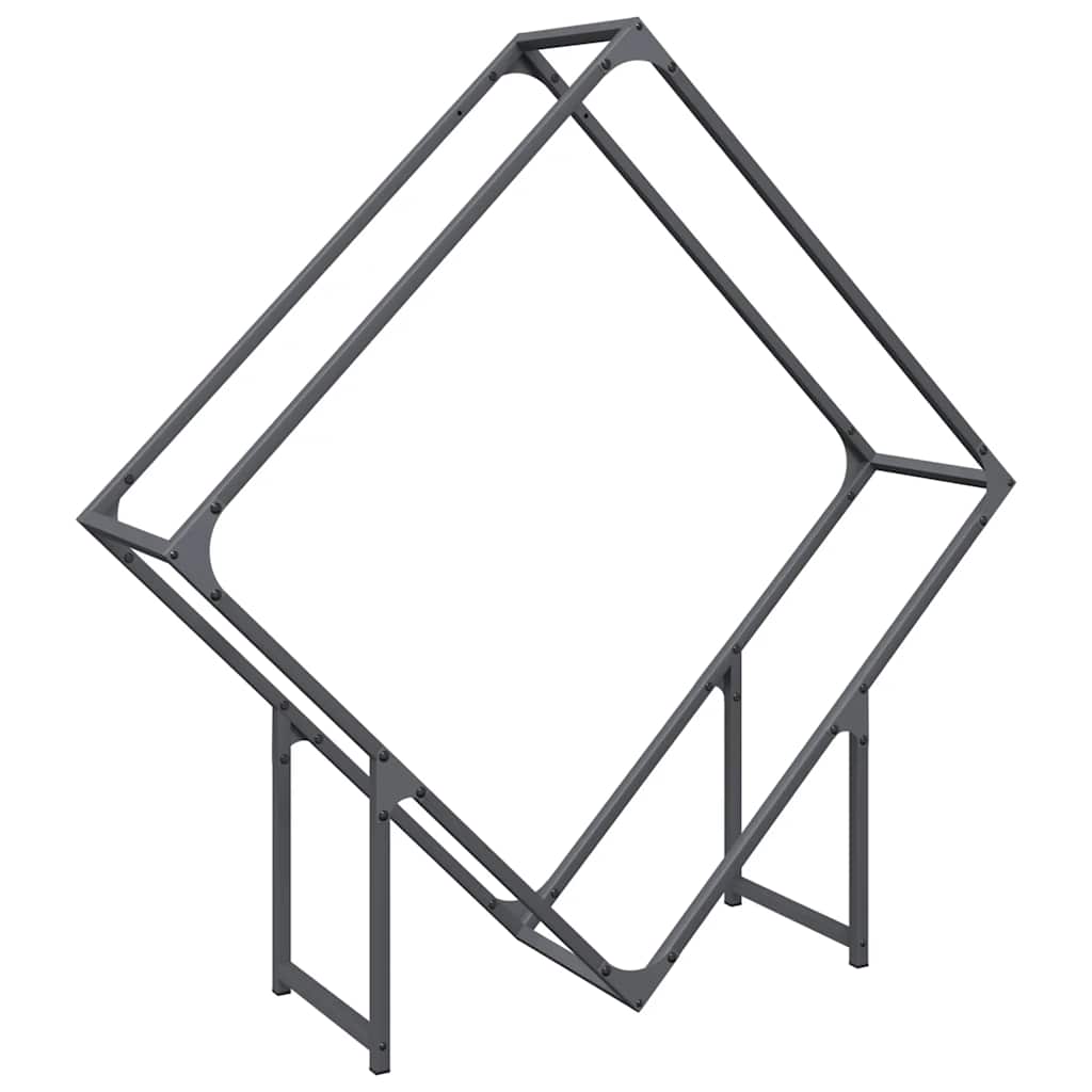 Brandhoutrek Koudgewalst Staal Kleurig 100 x 25 x 100 cm