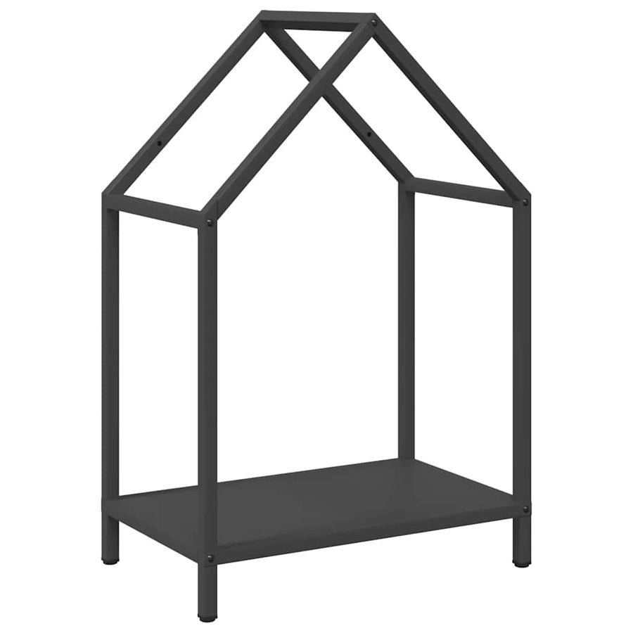 Brandhoutrek 40x25x60 cm koudgewalst staal zwart