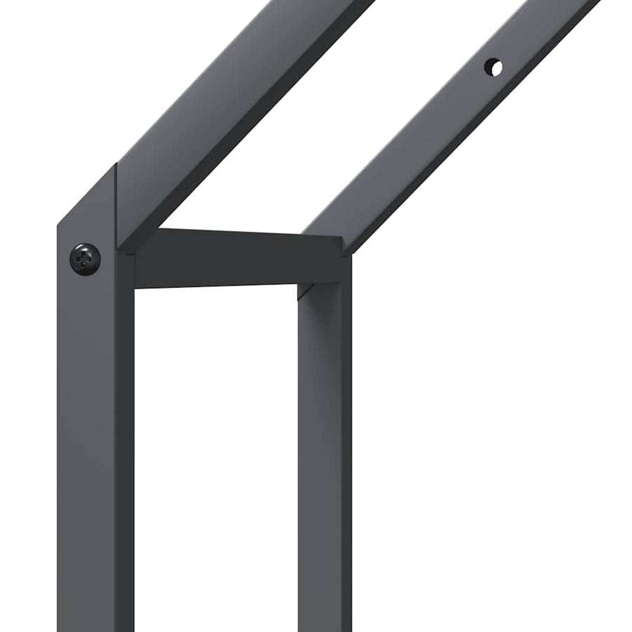 Brandhoutrek 40x25x60 cm koudgewalst staal antracietkleurig