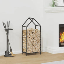Brandhoutrek 40x25x90 cm koudgewalst staal zwart