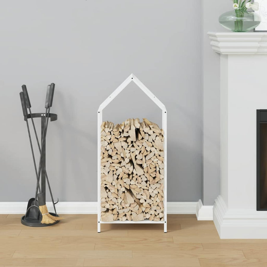 Brandhoutrek 40x25x90 cm koudgewalst staal wit