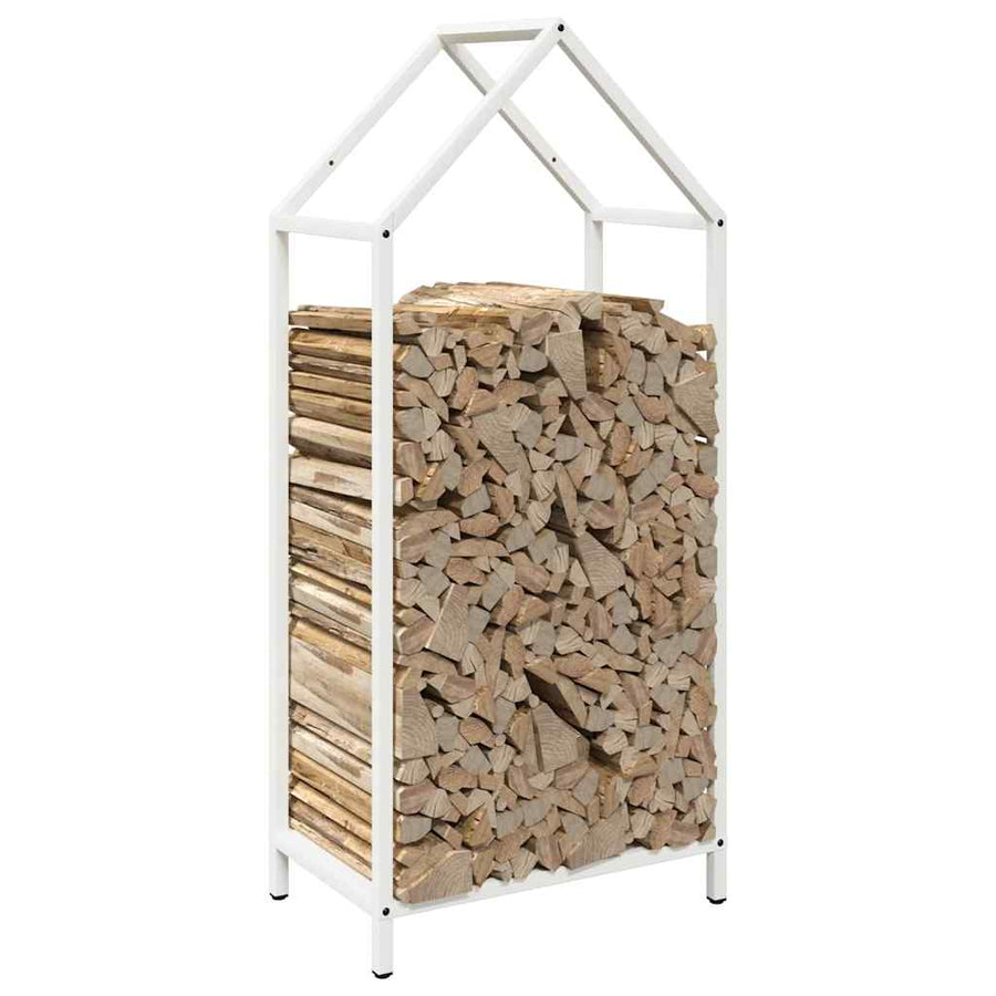 Brandhoutrek 40x25x90 cm koudgewalst staal wit
