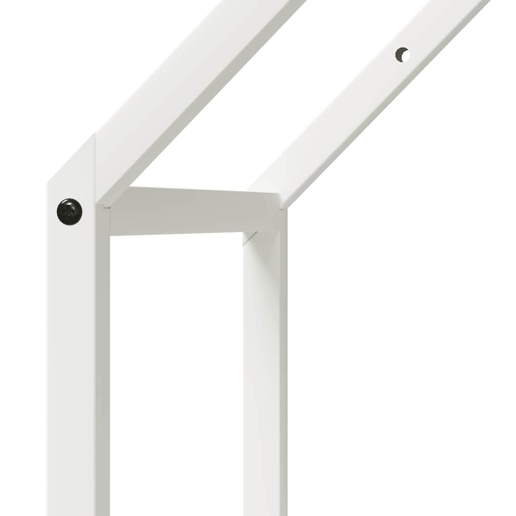 Brandhoutrek 40x25x90 cm koudgewalst staal wit