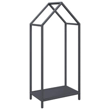 Brandhoutrek 40x25x90 cm koudgewalst staal antracietkleurig