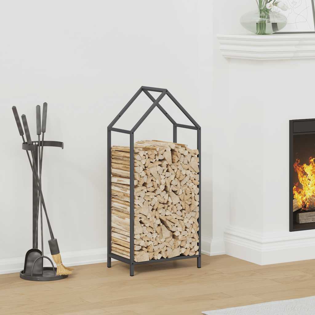 Brandhoutrek 40x25x90 cm koudgewalst staal antracietkleurig